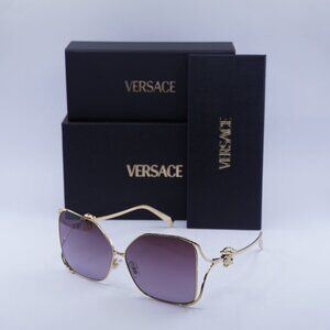 Versace VE2288 1002/6X Square Sunglasses – Gold/Violet Gradient